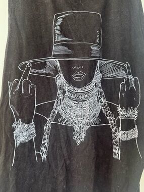Beyoncé black graphic Tank top